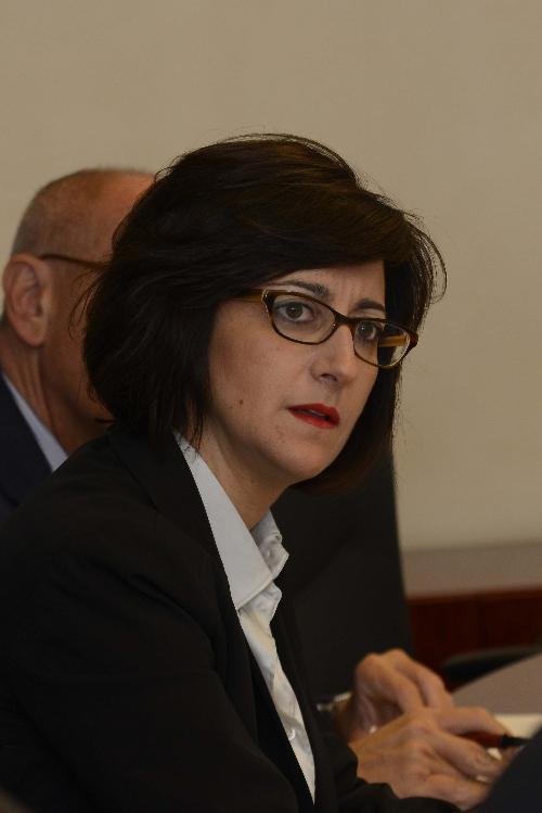 Sara Vito (Assessore regionale Ambiente ed Energia) durante la riunione della Giunta regionale - Trieste 06/10/2017